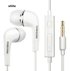 Дротові навушники Самсунг, навушники вакуумні білі з гарнітурою Samsung EHS64 Black з мікрофоном