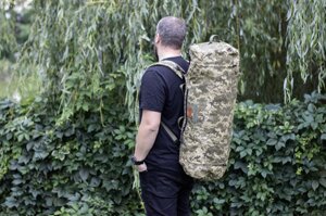 Великий рюкзак-баул, речовий мішок армійський НГУ, траспортна сумка баул, сумка для передислокації 56 л