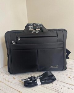 Сумка-рюкзак для ноутбука 17" Nuoxiya трансформер чорний 9012