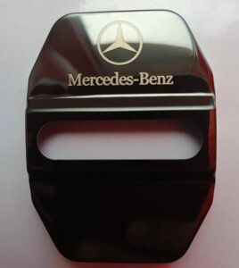 Накладка з лого Мерседес на дверний замок для Mercedes-Benz W203 S C E M A -Class