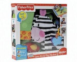Fisher-Price Розвивальний килимок 4в1 килимок-подушка-іграшка-ковдра-сумка