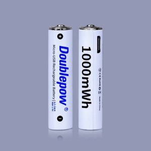 Акумулятори VHG DBP-10 aaа 1.5V 1000мач 2шт. microusb