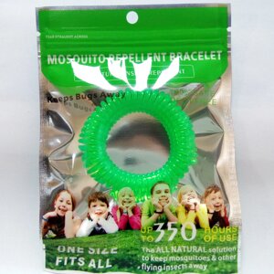 Браслет-пружинка для захисту від комарів і комах BuyBuyBugs Зелений