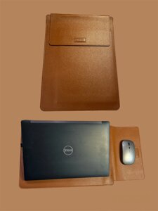 Чохол-папка-підставка 3 в 1 VHG H2 для ноутбука з екошкіри, до 15" Brown