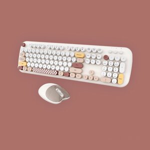 Комплект бездротовий VHG Geezer Mik Chocolate, клавіатура + миша