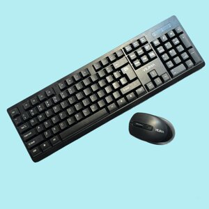 Комплект бездротовий VHG QS-801, Black клавіатура + миша