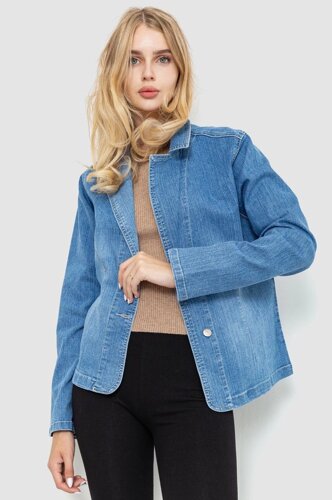 Куртка жіноча джинсова -уцінка, колір блакитний, 201R55-055-U-12