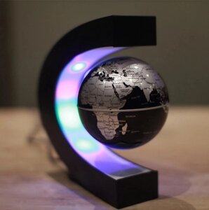 Глобус в невагомості Dynamic World з RGB підсвіткою
