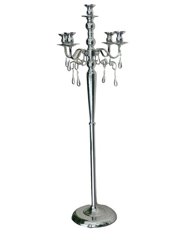Підсвічник канделябр Срібло, великий, на 5 свічок, метал