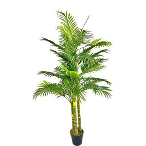 Штучна бамбукова пальма. Кімнатна рослина заввишки 1 м 80 см в горщику