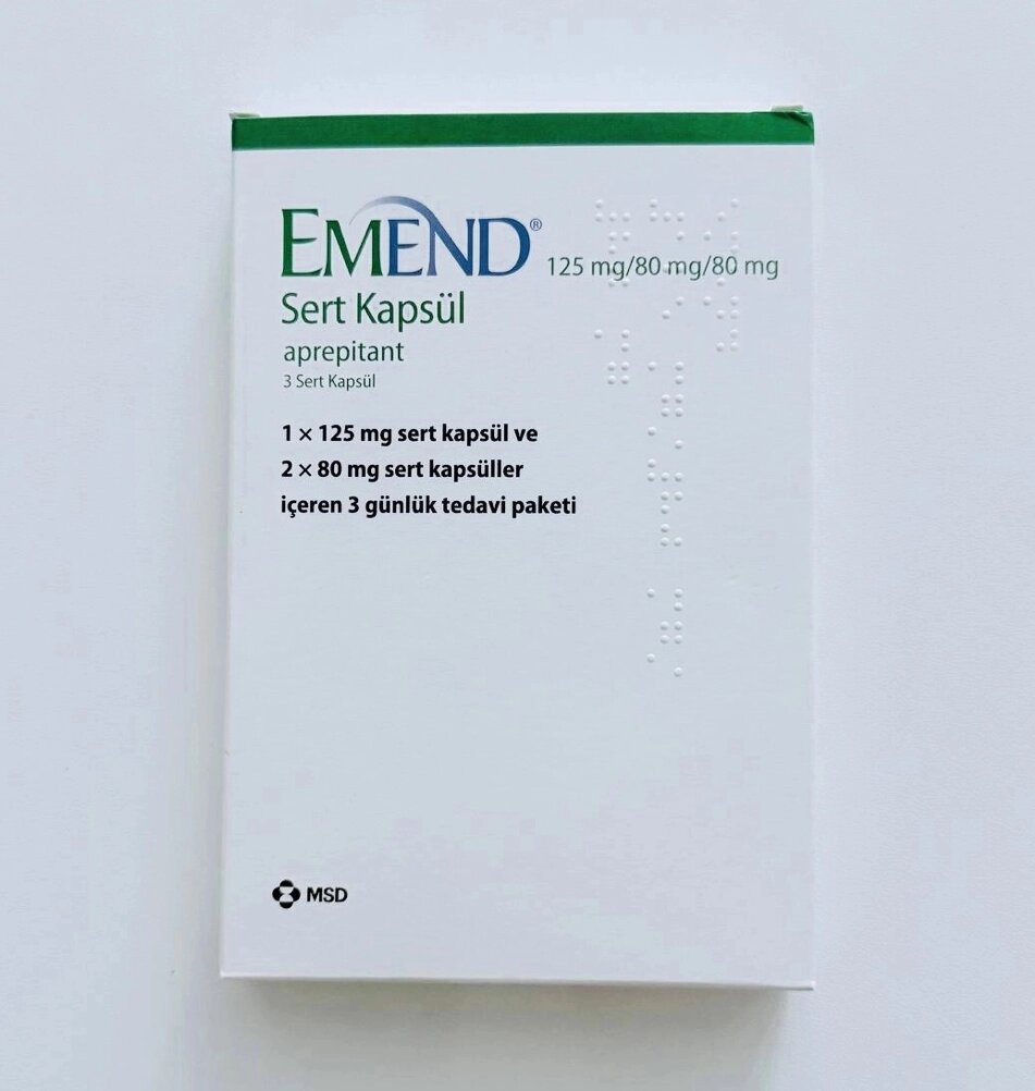 Еменд 125 mg/80 mg/80 mg (Апрепітант) від компанії Tabletki TOP - фото 1