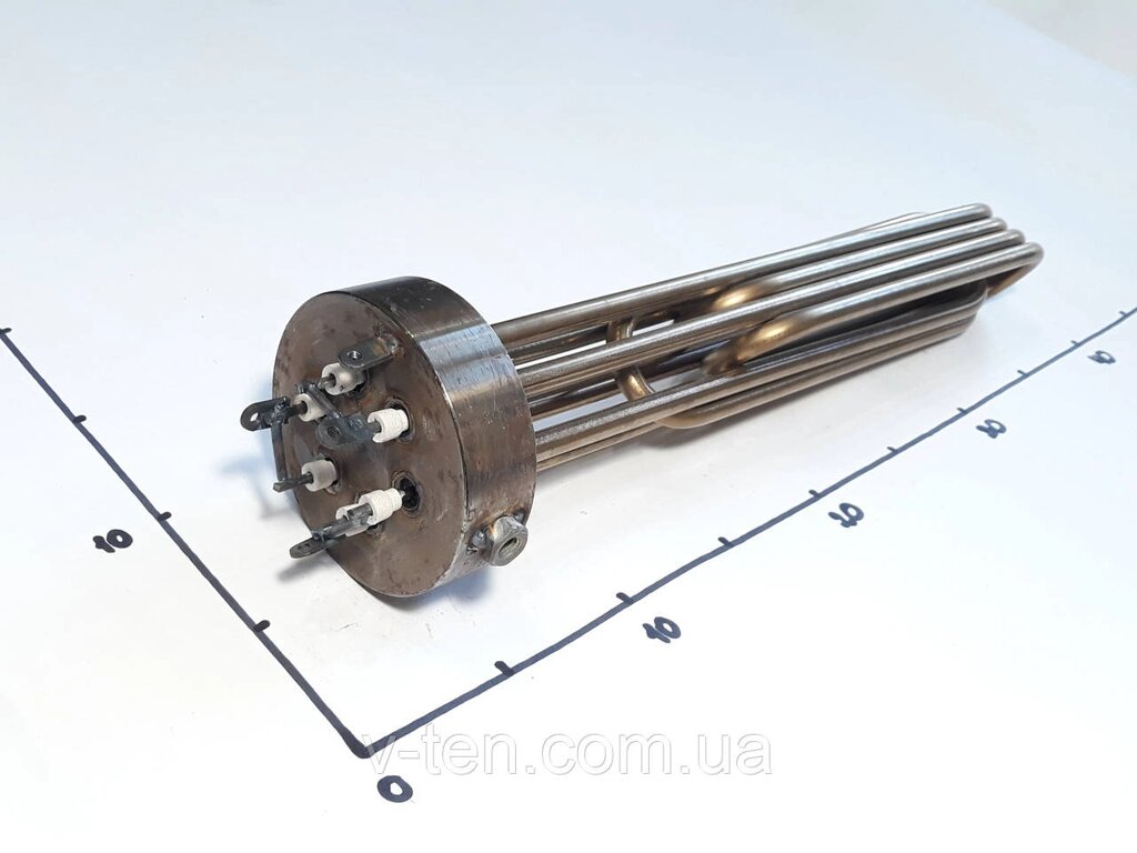 Блок ТЕНів 6000W з внутрішньою різьбою 2.5" 380V (Україна) від компанії Вікторія-ТЕН - фото 1