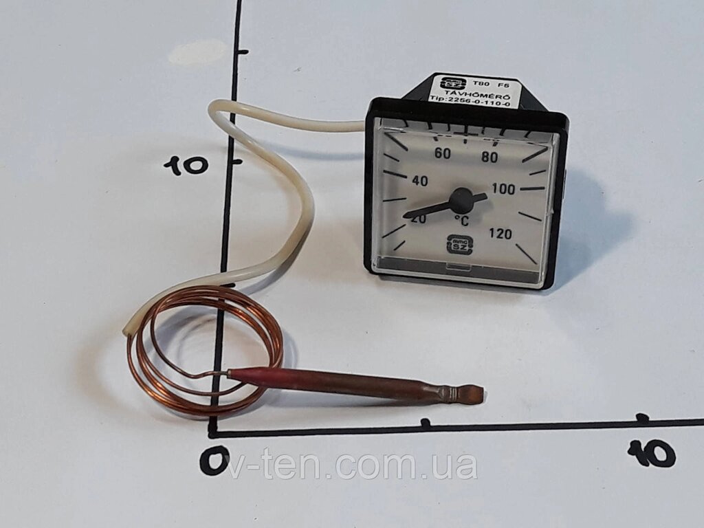 Термометр 0-120 °C (45 мм Х 45 мм) капілярний MMG (Угорщина) від компанії Вікторія-ТЕН - фото 1