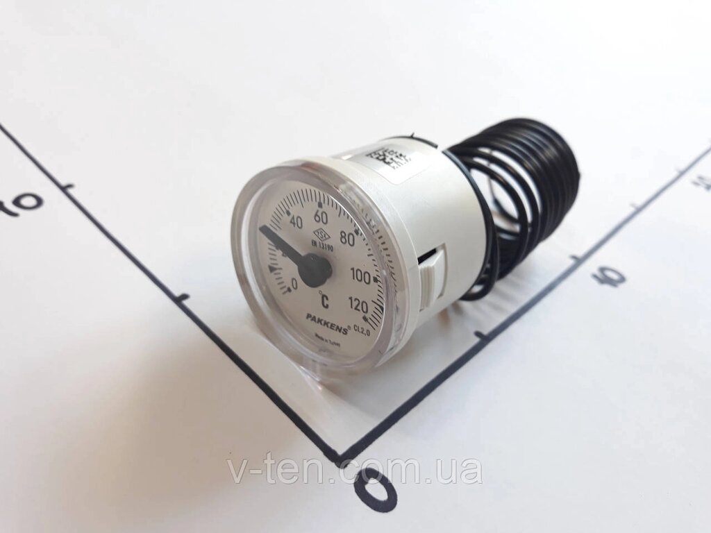 Термометр Ø40 мм/120 °C/L-100 см капілярний PAKKENS (Туреччина) від компанії Вікторія-ТЕН - фото 1