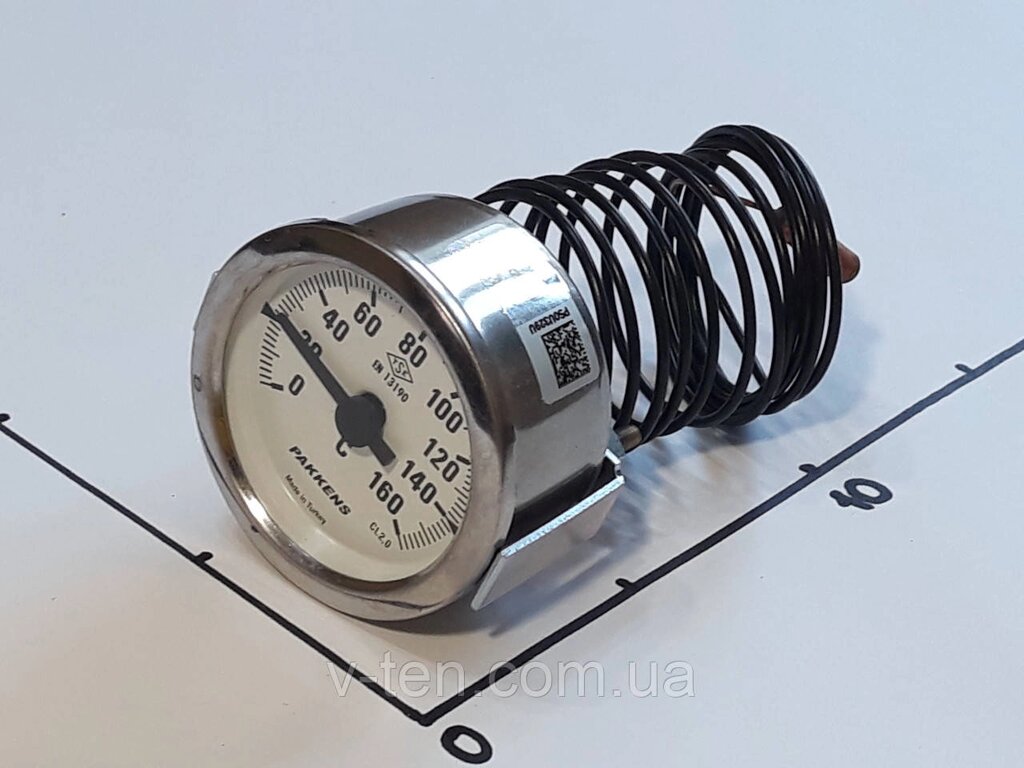 Термометр Ø60 мм/160 °C/L-200 см капілярний PAKKENS (Туреччина) від компанії Вікторія-ТЕН - фото 1