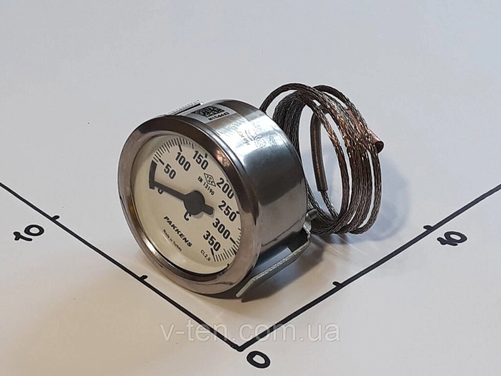 Термометр Ø60 мм/350 °C/L-100 см капілярний PAKKENS (Туреччина) від компанії Вікторія-ТЕН - фото 1