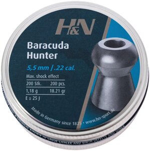 Кулі H&N Baracuda Hunter 5.50мм, 1.18г, 200шт