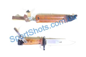 Штик ніж АКМ 6х4 Макет масогабаритний (ручка-прямокутний бакеліт, ножна-бакеліт)