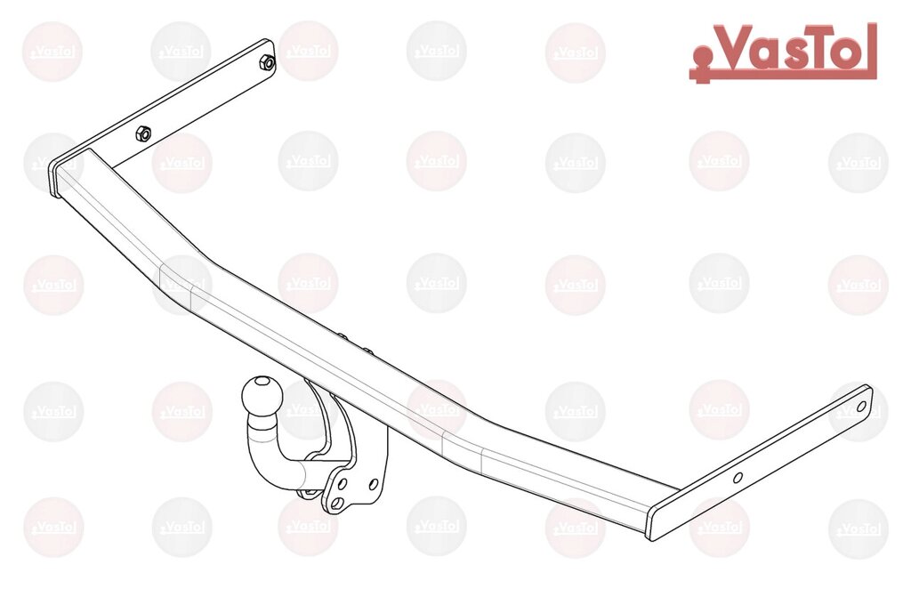 Фаркоп Volkswagen Golf 5 (3, 5 doors hatchback) (виключаючи GTI, 4Motion) (2003-2008) від компанії Інтернет-магазин Автостиль - фото 1