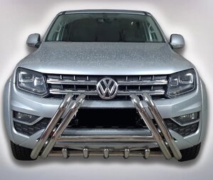 Кенгурятник нержавіюча сталь на Volkswagen Amarok 2010-