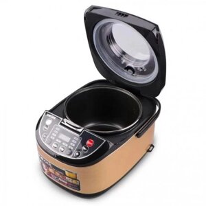 Мультиварка багатофункціональна 4 в 1 RAF R-988 із прозорою кришкою Пароварка 5 л. Рисоварка, Фрітюрниця