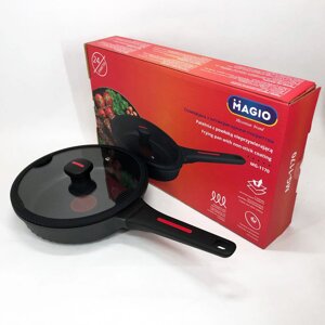 Лита антипригарна сковорода Magio MG-1170 24 см, для індукційної плити, сковорода з індукційним дном