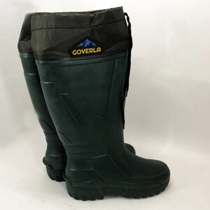 Чоботи якісні гумові утеплені високі 42р 28см, Гумове рибальське взуття, Чоловічі чоботи