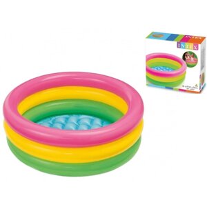 Intex Басейн 57107 NP розміром 61х22 см, об'ємом: 33л, від 1 до 3 років м'яке дно