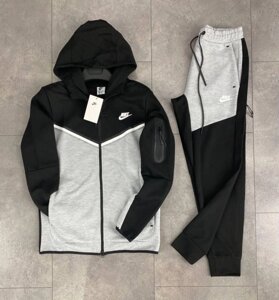 Спортивний костюм Nike Tech Fleece чорно-сірий