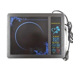 Плита інфрачервона Domotec MS-5842 на 1 конфорку, потужна настільна електроплита, індукційна плита міні