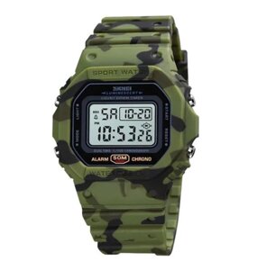 Годинники наручні SKMEI 1628CMGN, CAMO GREEN, 10258