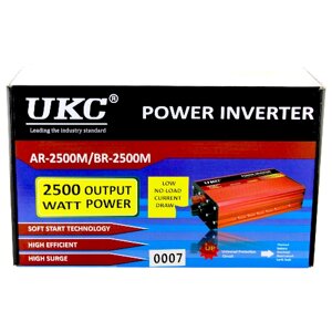 Інвертор перетворювач UKC AC/DC AR 2500W 24V, 4820