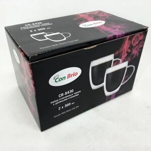 Набір чашок з подвійним дном Con Brio CB-8430-2 300 мл 2 шт