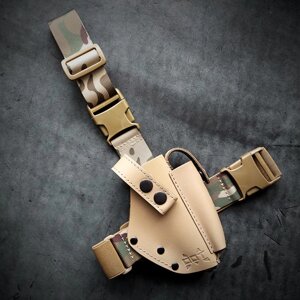 Набедренная кобура под ПМ| койот| кожаная в Києві від компанії MixMiraMаrket