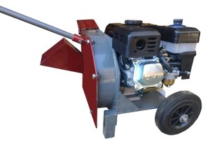 Подрібнювач гілок щіпоріз 50 мм веткоруб на бензиновому двигуні 6.5 к. з REZAK Садівник ДВС 300 кг/год