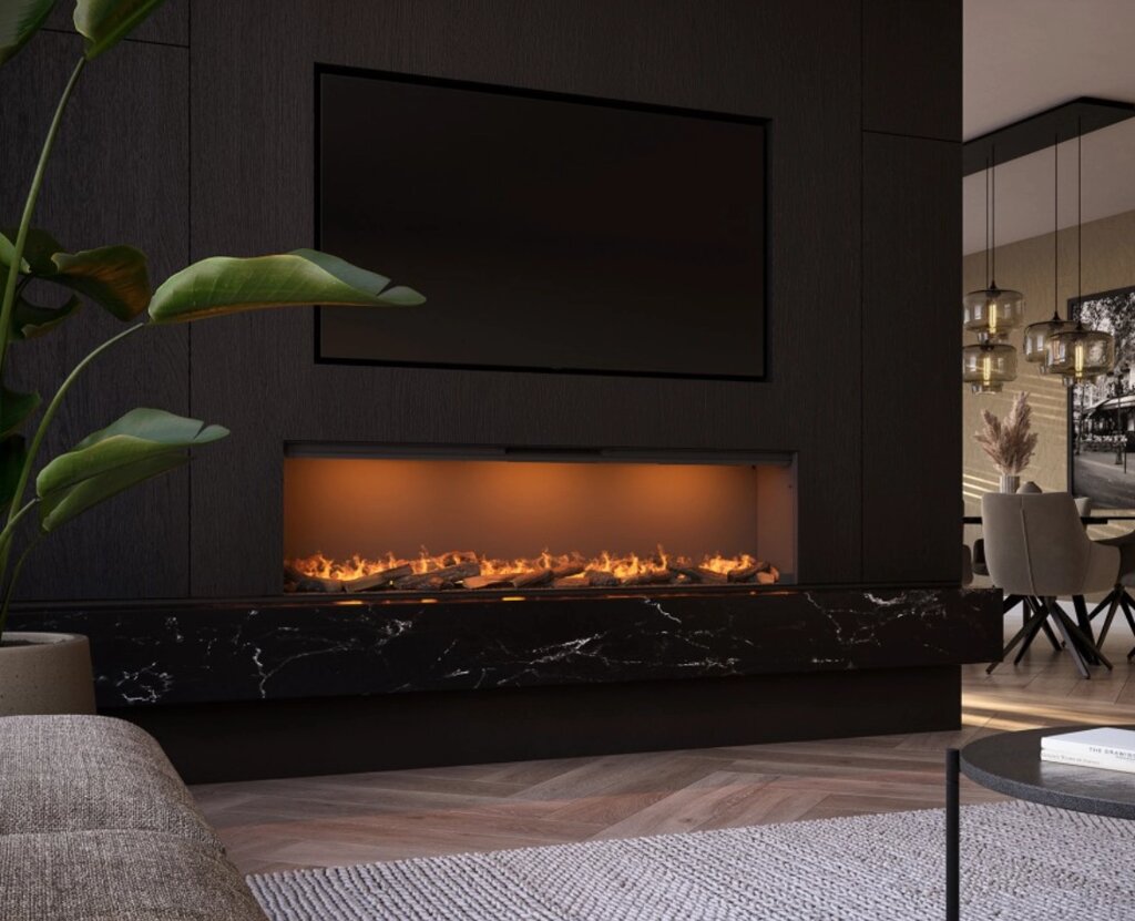 Електрокамін Faber by Dimplex E-Slim Linear 1700-450 фронтальний від компанії Магазин камінів і печей - фото 1