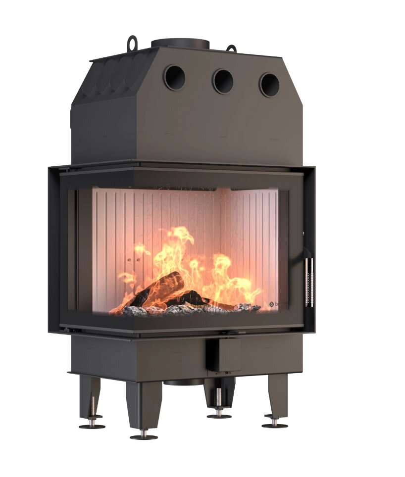 Камінна топка BOKAR 655047 L 14,5 кВт, біла кераміка від компанії Магазин камінів і печей - фото 1