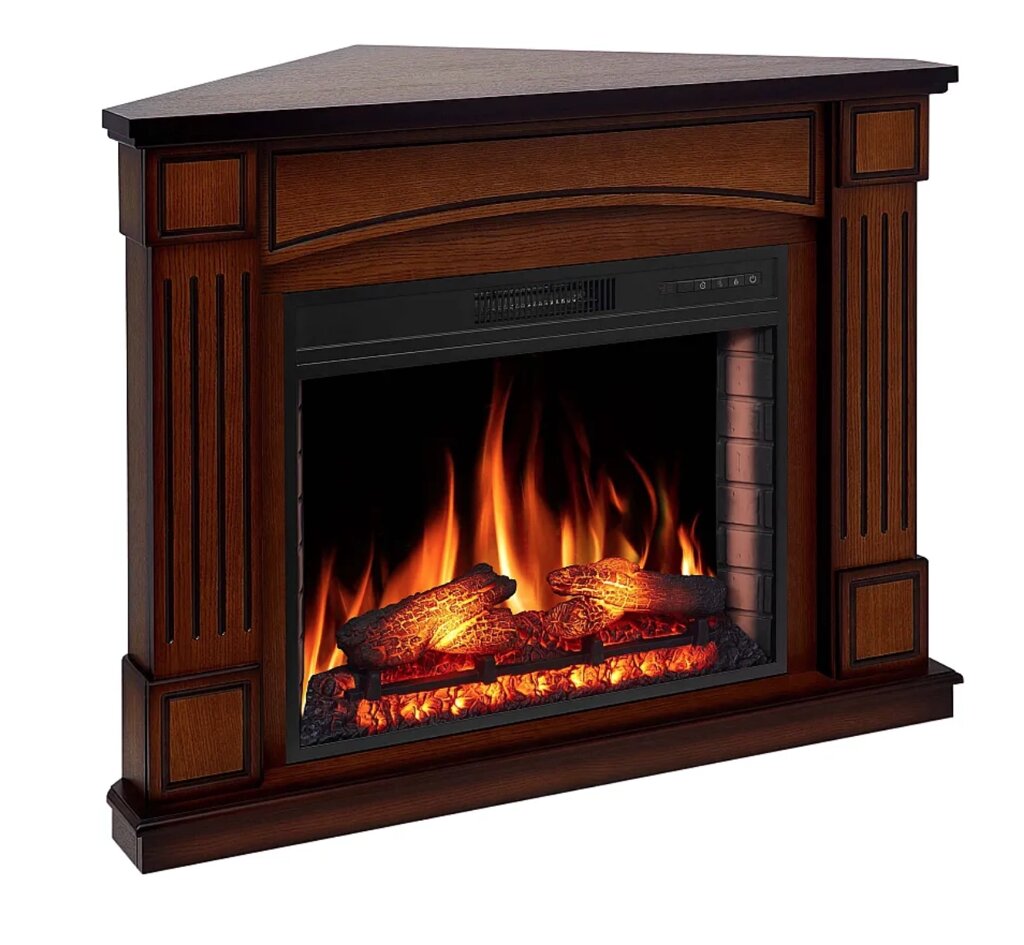 Камінокомплект ArtiFlame Boston Corner AF28S дуб антик з обігрівом від компанії Магазин камінів і печей - фото 1