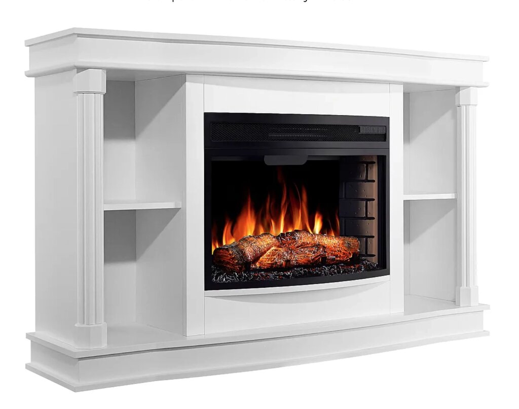 Камінокомплект ArtiFlame Brittany AF25 білий з обігрівом від компанії Магазин камінів і печей - фото 1