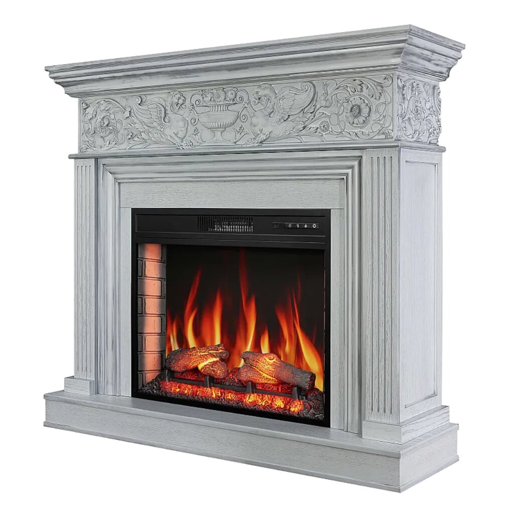 Камінокомплект ArtiFlame Residence AF28S білий дуб від компанії Магазин камінів і печей - фото 1