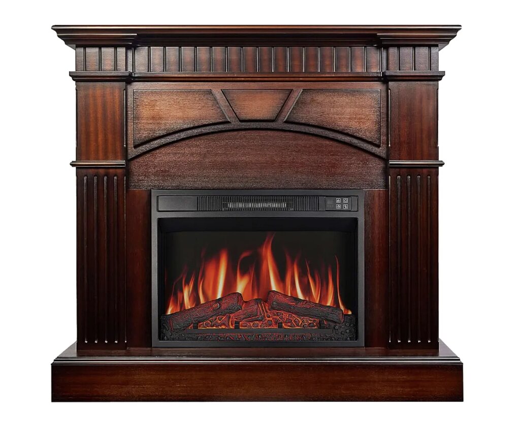 Камінокомплект ArtiFlame York AF23S махагон коричневий антик від компанії Магазин камінів і печей - фото 1