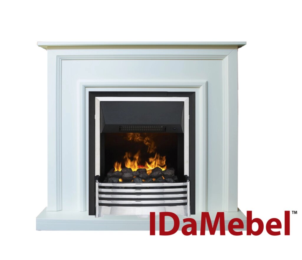 Камінокомплект IDaMebel Adele Білий Flagstaff від компанії Магазин камінів і печей - фото 1