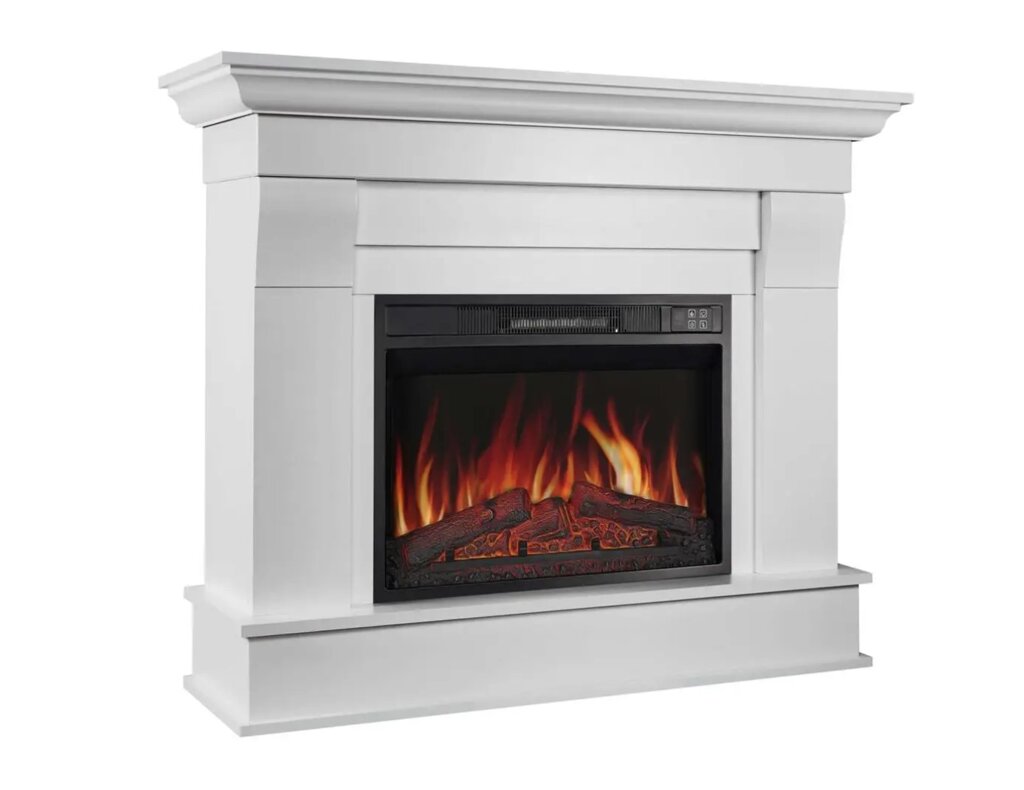 Камінокомплект кутовий ArtiFlame Albion Corner AF23S білий з обігрівом від компанії Магазин камінів і печей - фото 1