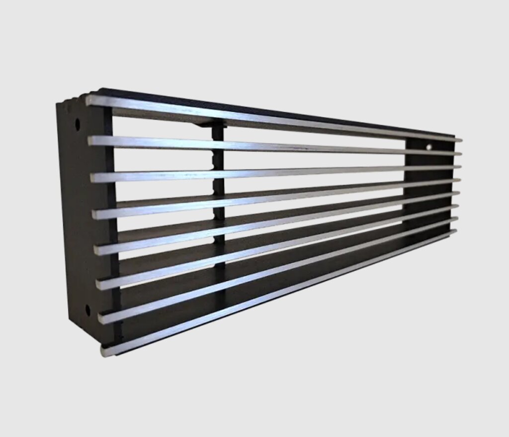 Металева решітка Loft, 350х100 мм, хром від компанії Магазин камінів і печей - фото 1