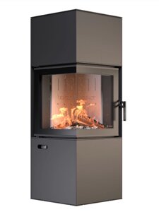 Піч-камін BOKAR Forum 9,2 кВт, біле футерування