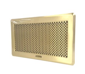 Вентиляційна решітка Darco Рж4, 335х195 мм, лак. латунь
