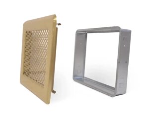 Вентиляційна решітка Darco Р2, 195х175 мм, лак. латунь