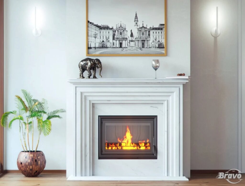 Портал для каміну Браво Турин від компанії Магазин камінів і печей - фото 1