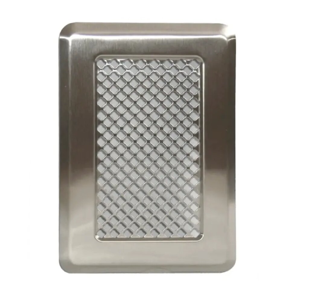 Вентиляційна решітка Darco Р1, 195х135 мм, хром від компанії Магазин камінів і печей - фото 1