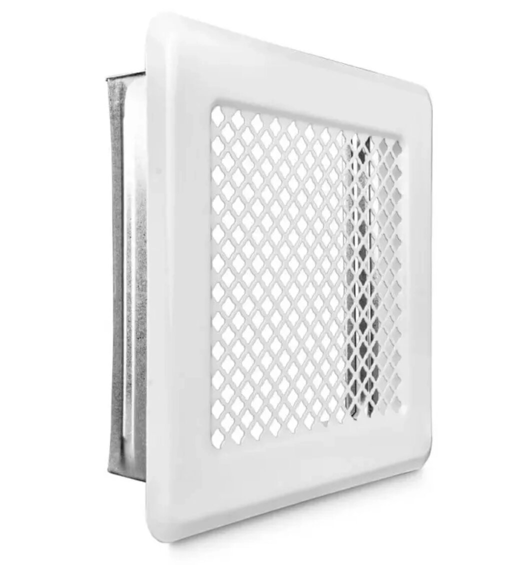 Вентиляційна решітка Darco Р14, 175х175 мм, біла від компанії Магазин камінів і печей - фото 1